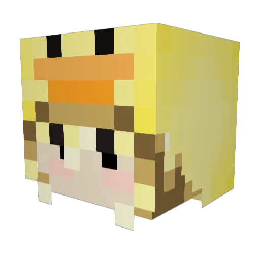 SillyGirl_ Minecraft avatar head, 3D render