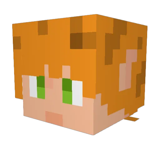 SillyGoosey2 Minecraft avatar head, 3D render