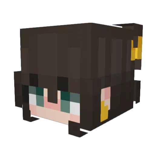 SillyLyric Minecraft avatar head, 3D render