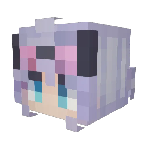 SillyMomoyan Minecraft avatar head, 3D render