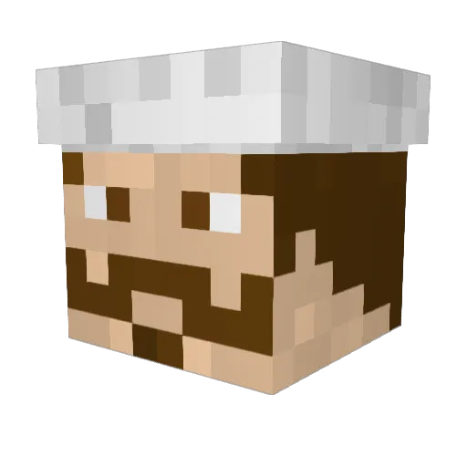 SillyMoose Minecraft avatar head, 3D render