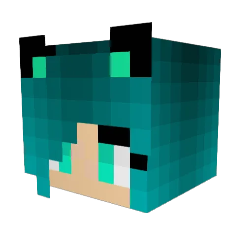 SillyNyx Minecraft avatar head, 3D render