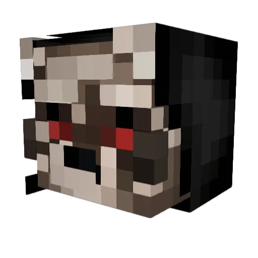 SillyRigby21 Minecraft avatar head, 3D render