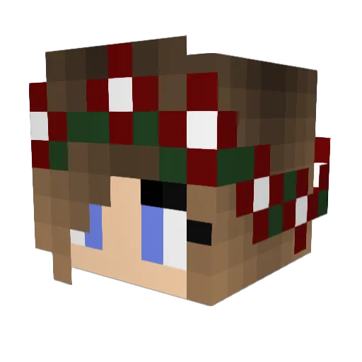 SillyScrewDriver Minecraft avatar head, 3D render