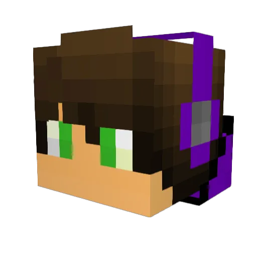 SillySimon22 Minecraft avatar head, 3D render