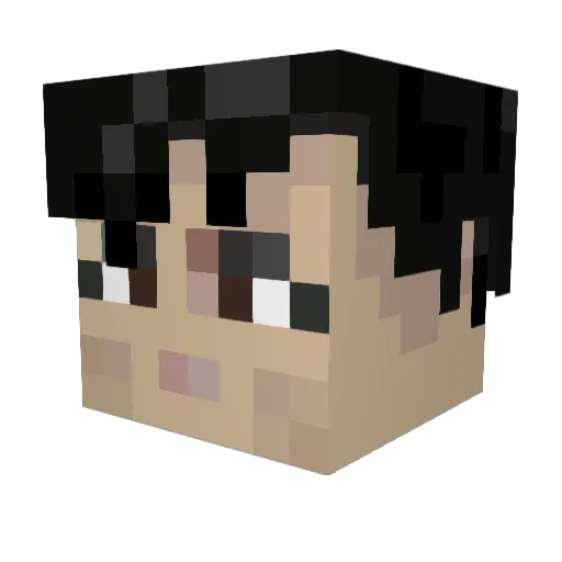 SillySlapsAss Minecraft avatar head, 3D render