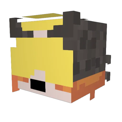 SillySoupVR Minecraft avatar head, 3D render