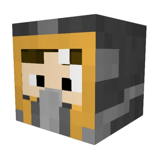 SillySquid4628 Minecraft avatar head, 3D render