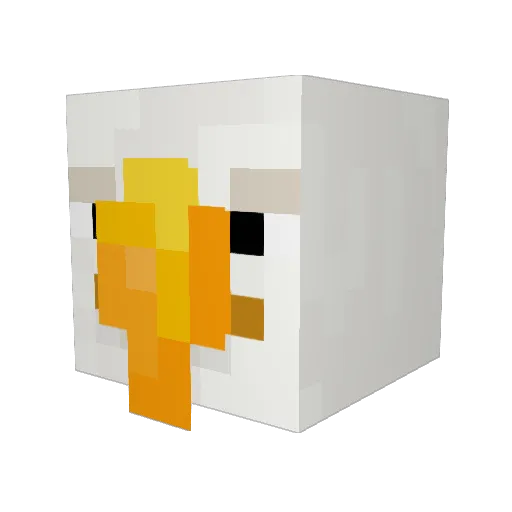 Silly_Sa1m0n Minecraft avatar head, 3D render