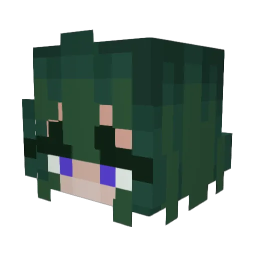Silly_Selene Minecraft avatar head, 3D render