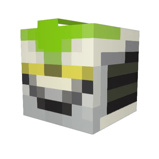Silly_h Minecraft avatar head, 3D render
