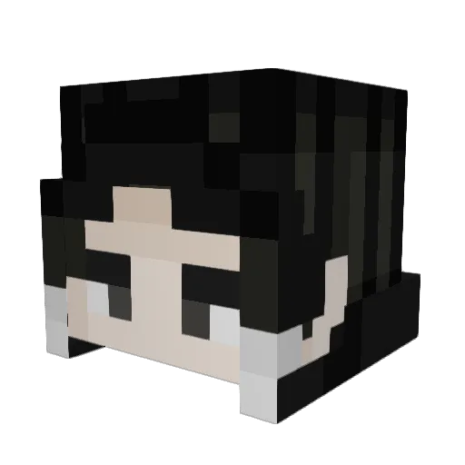 Sillyberryz Minecraft avatar head, 3D render