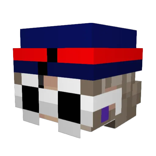 Sillyrama07 Minecraft avatar head, 3D render