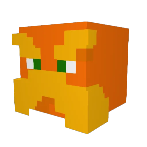 Sillyslowbro Minecraft avatar head, 3D render