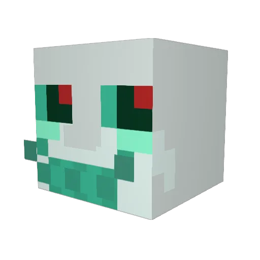 SillyySeals Minecraft avatar head, 3D render