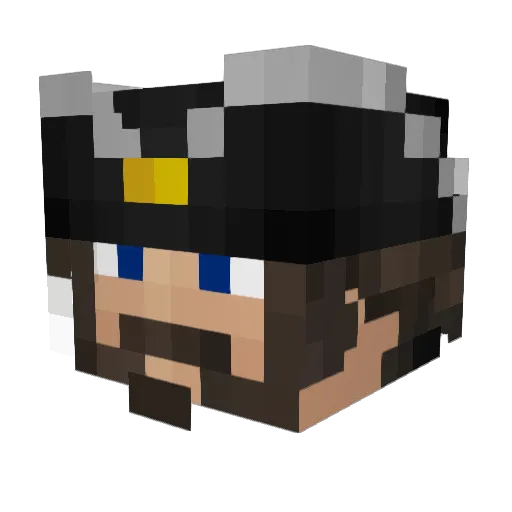 Silnius Minecraft avatar head, 3D render