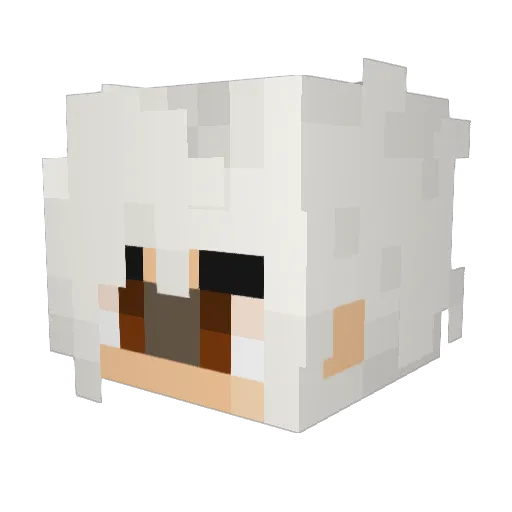 SilnyP83 Minecraft avatar head, 3D render