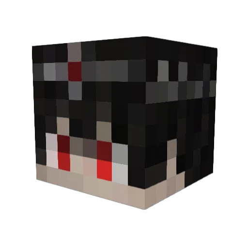 SilonVampir Minecraft avatar head, 3D render