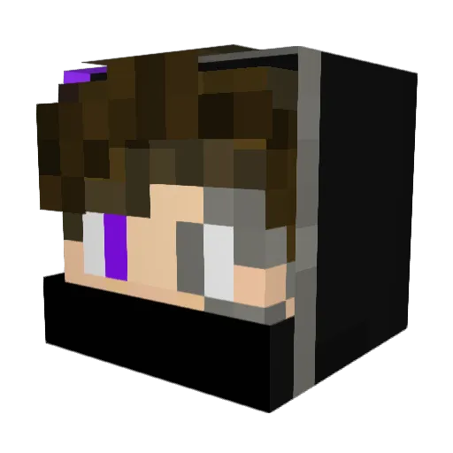 SilraerTheLost Minecraft avatar head, 3D render