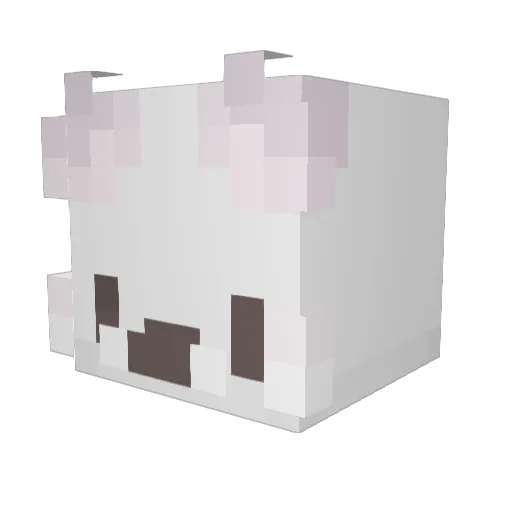 Silrows Minecraft avatar head, 3D render