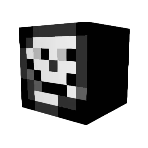 Siltho Minecraft avatar head, 3D render