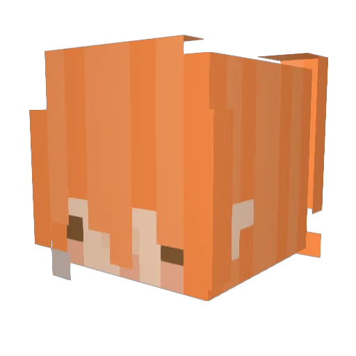 Siltli Minecraft avatar head, 3D render