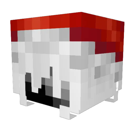 Silurico Minecraft avatar head, 3D render