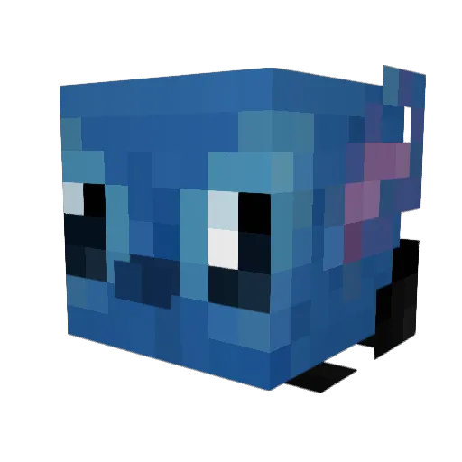 Silv3rRbt Minecraft avatar head, 3D render