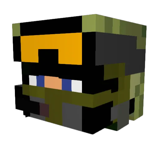 SilvaE34 Minecraft avatar head, 3D render