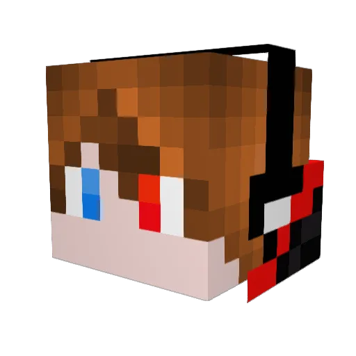 Silva_D Minecraft avatar head, 3D render