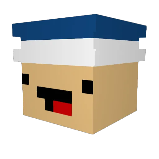 Silvaaaaan Minecraft avatar head, 3D render