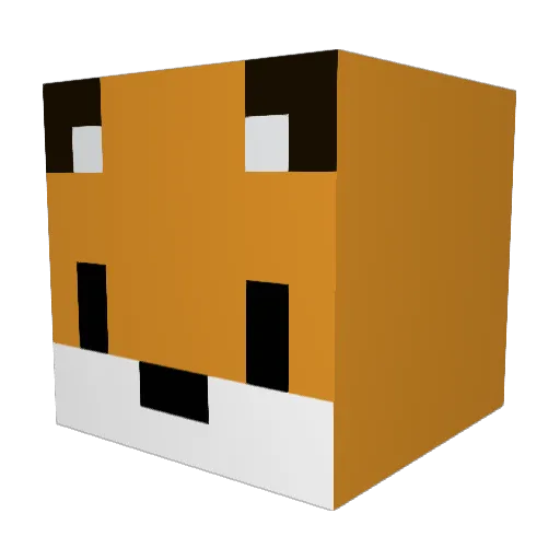 Silvadoch Minecraft avatar head, 3D render