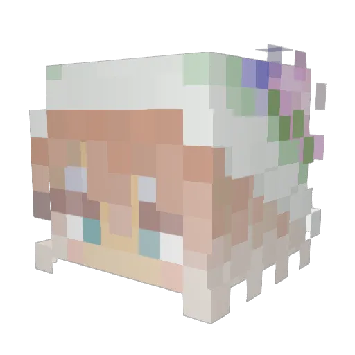 Silvalerius Minecraft avatar head, 3D render