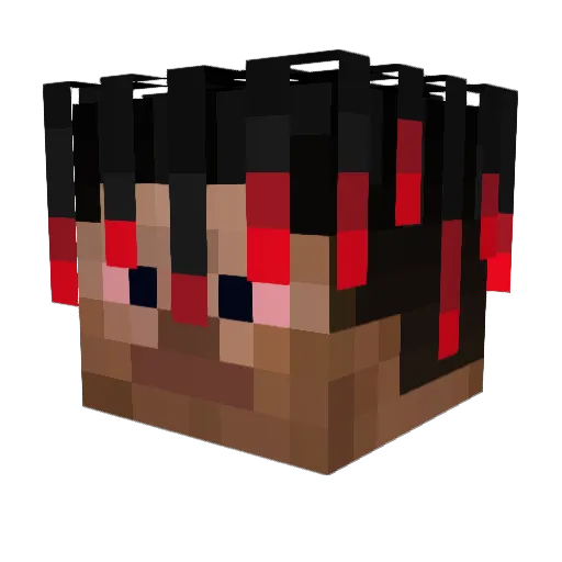 Silvan29 Minecraft avatar head, 3D render