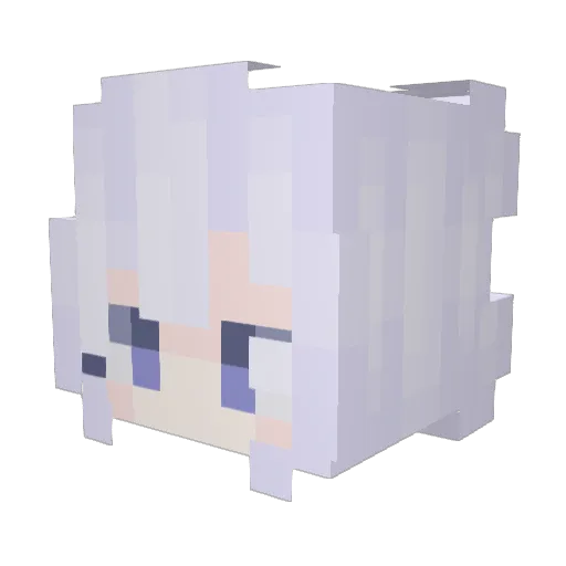 Silvapath Minecraft avatar head, 3D render