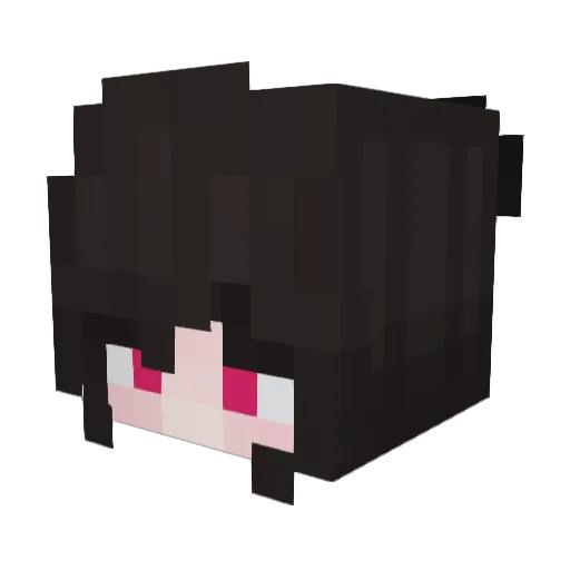 Silvawyn Minecraft avatar head, 3D render