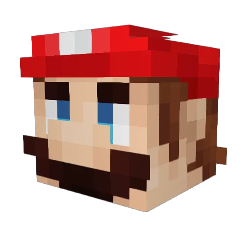 Silvemindev Minecraft avatar head, 3D render