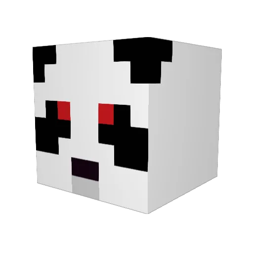 Silventum Minecraft avatar head, 3D render