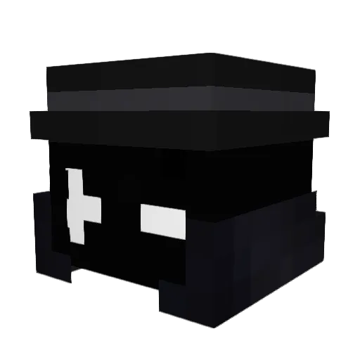 Silver2040 Minecraft avatar head, 3D render
