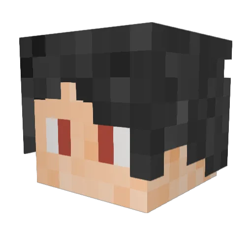 SilverAdrock Minecraft avatar head, 3D render