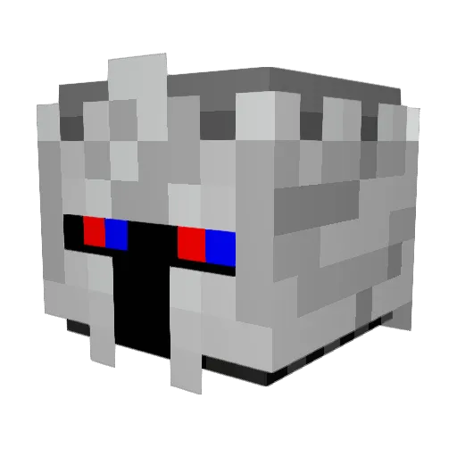SilverArrowC64 Minecraft avatar head, 3D render