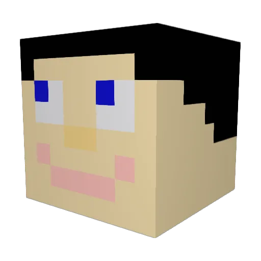 SilverBlade407 Minecraft avatar head, 3D render