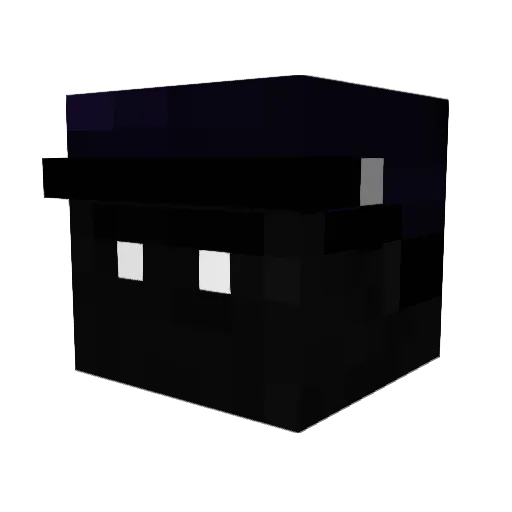 SilverBlade666 Minecraft avatar head, 3D render