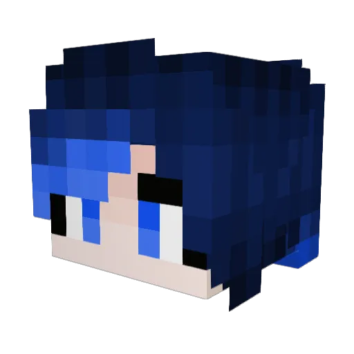 SilverCS_ Minecraft avatar head, 3D render
