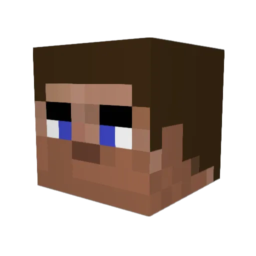 SilverClayt Minecraft avatar head, 3D render