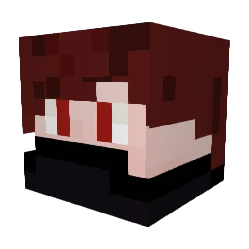 SilverCyon Minecraft avatar head, 3D render