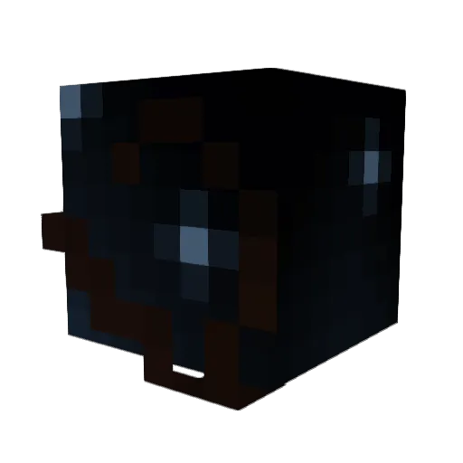 SilverDollar1 Minecraft avatar head, 3D render