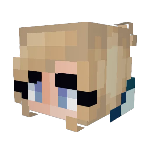 SilverDragons26 Minecraft avatar head, 3D render