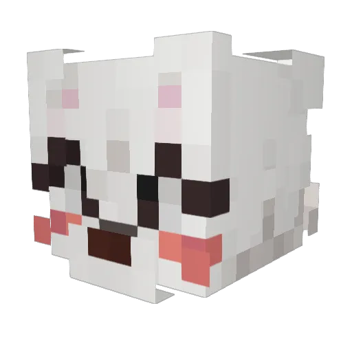 SilverEclipse70 Minecraft avatar head, 3D render
