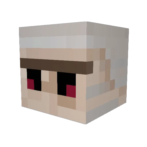 SilverExplorer Minecraft avatar head, 3D render